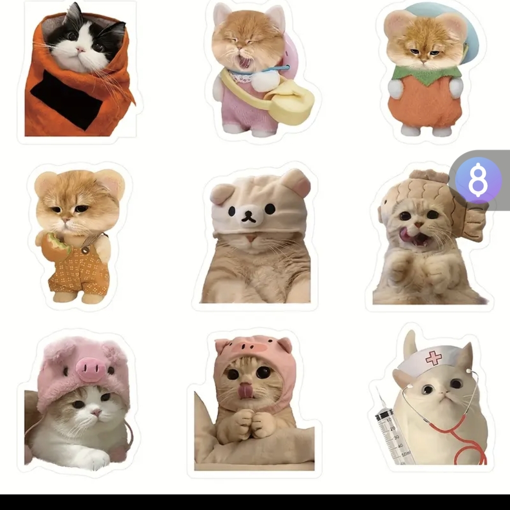 Cute Cat Sticker Pack - Picture 5 of 7